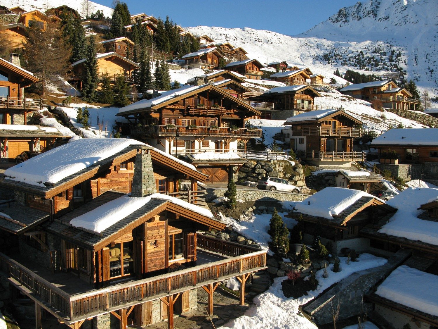 Verbier village and slopes