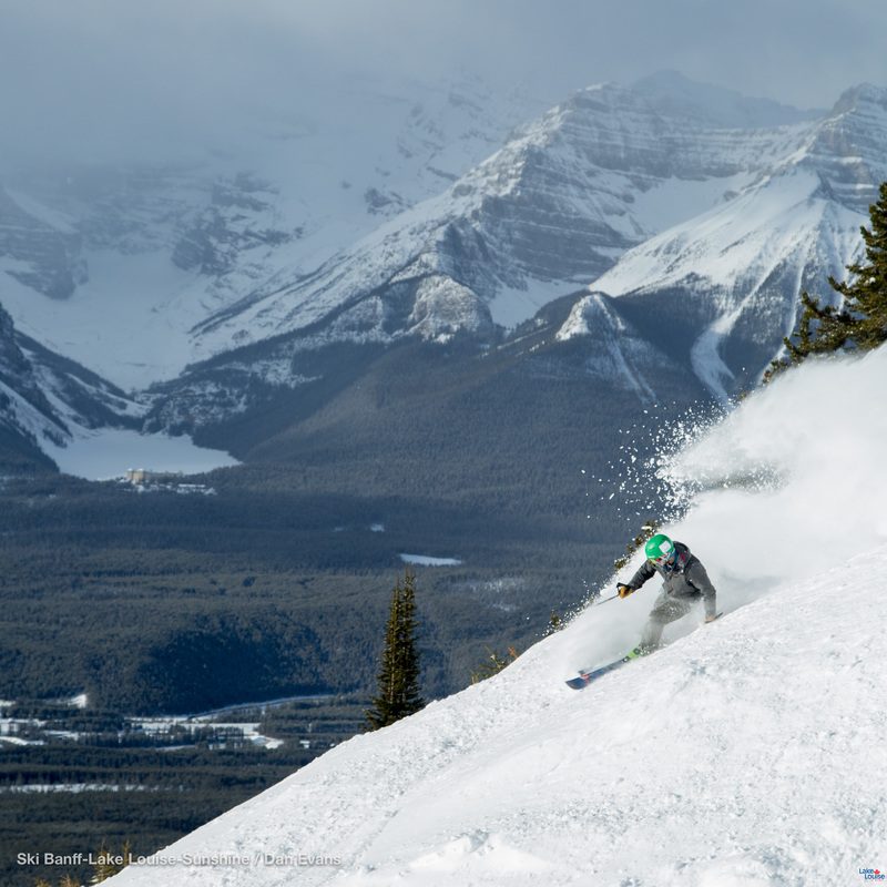 Skier at Lake Louise, Alberta