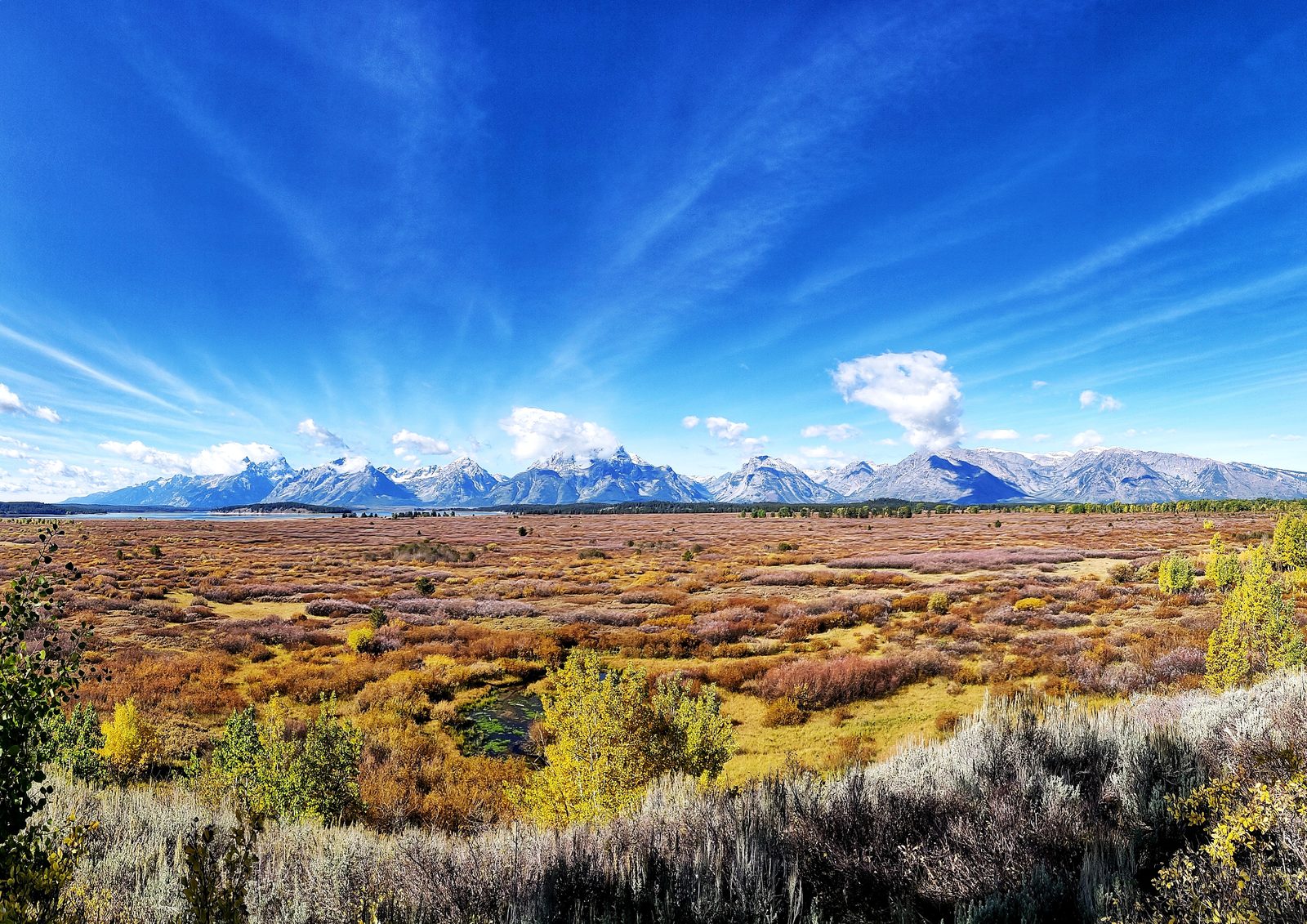 Grand Teton over Jackson Hole, Wyoming