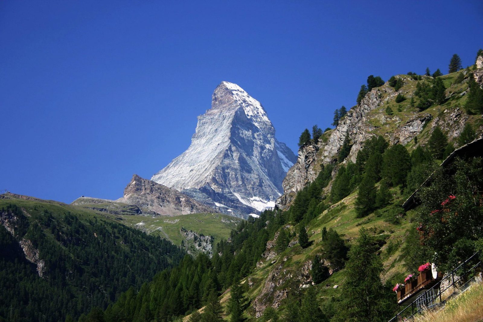 The Matterhorn above Zermatt, Switzerland